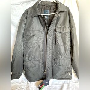 NWT VINTAGE STUSSY GREY MENS JACKET SIZE (LARGE)